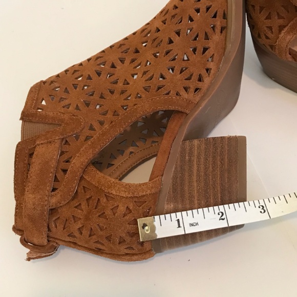 SBICCA Suede Ankle Boots Bohemian Chunky Block Heel Booties Women’s Size 7 - Picture 14 of 16